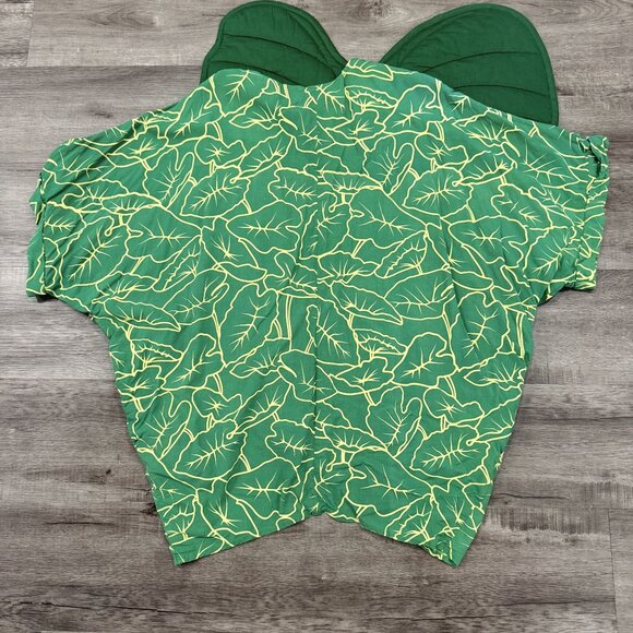 Wehi Designs Hawaii Womens One Size Kalo Taro Print Green Kimono Cardigan - Picture 2 of 10